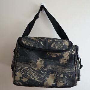 Tree Bark Leave Camo Cooler Bag Hunting Camping 12x9 Strap